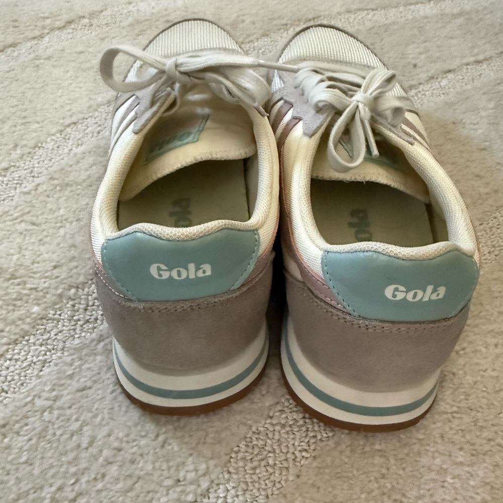 Gola Women's Beige and Light Gray Sneakers - Picture 3 of 7